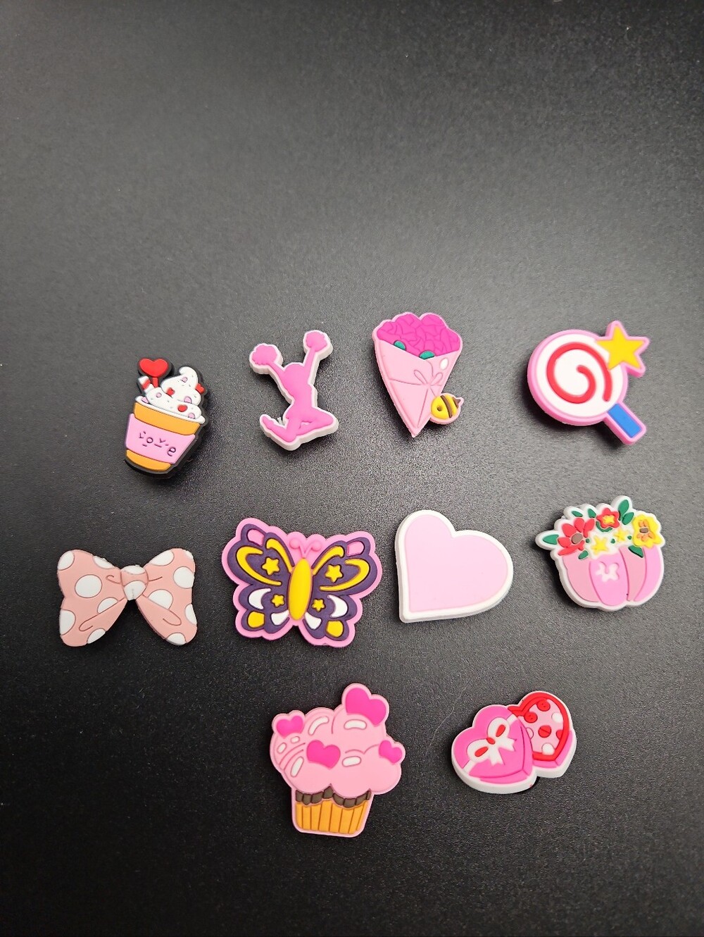 Lot of 10 -  Shoe Decoration Charms, Different Crocs Charms - New